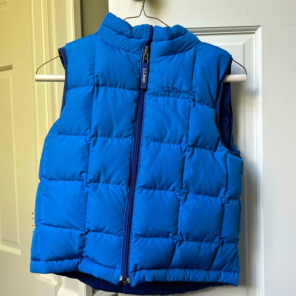 Ll bean kids reversible vest